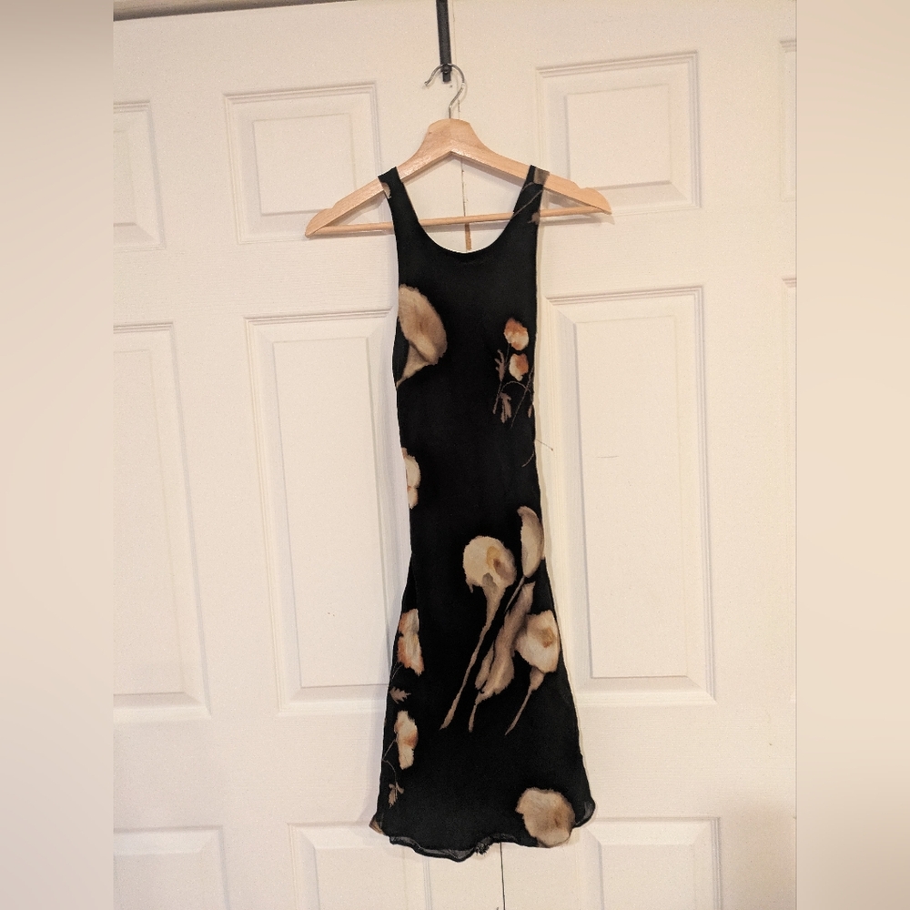 Laundry By Shelli Black Floral Racerback Dress